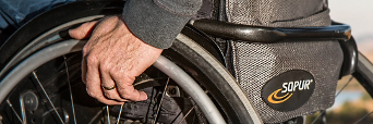 person in wheelchair